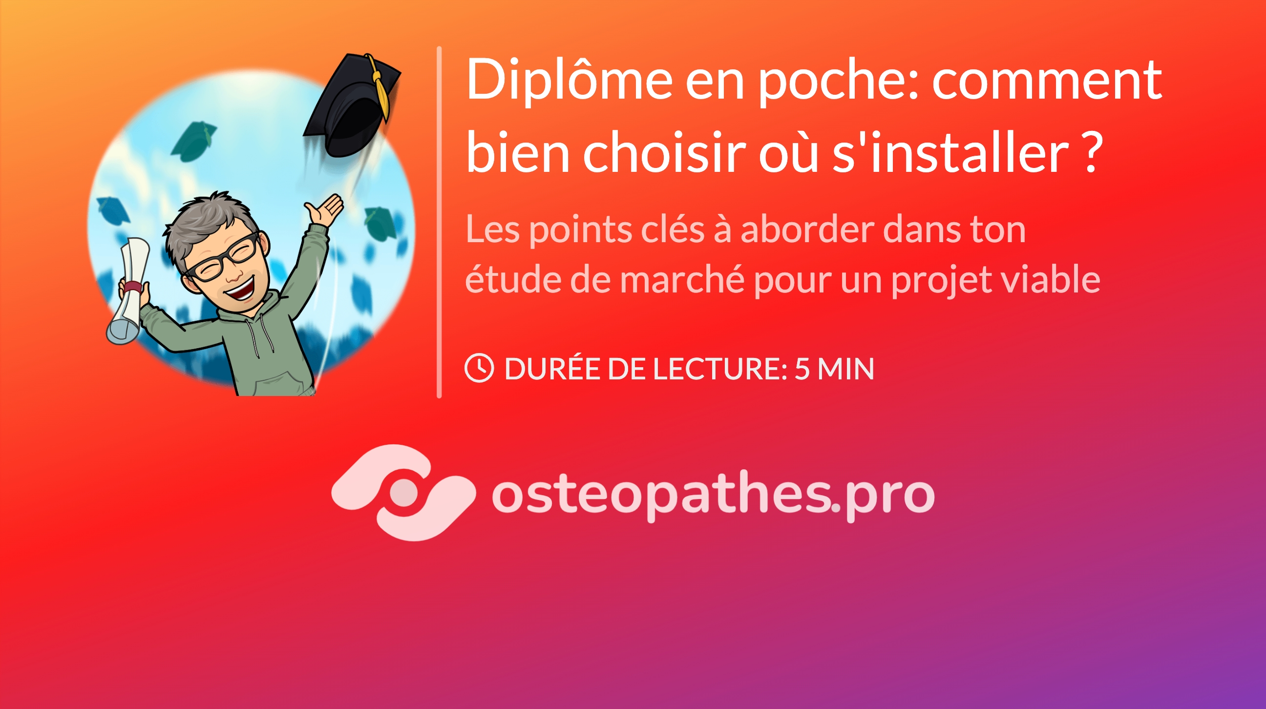 Illustration de la BD sur le sujet: Une fois ton diplôme d'ostéopathie en poche, tôt ou tard se pose la question de l'endroit où t'installer. Voici mes conseils pour ton étude de marché pour bien choisir.
